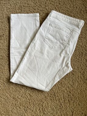 Kut from the Kloth White Catherine Boyfriend Jeans, Size 12